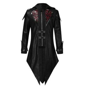 Gothic Coat Steampunk Hoodie Jacket Size L / XL